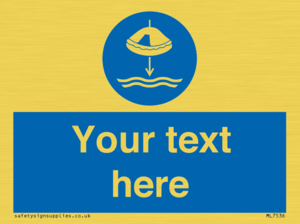 ML7536: Custom Lower liferaft to the water in launch sequence