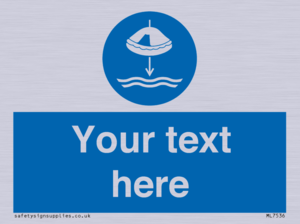 ML7536: Custom Lower liferaft to the water in launch sequence