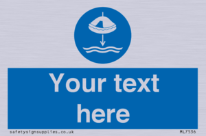 ML7536: Custom Lower liferaft to the water in launch sequence