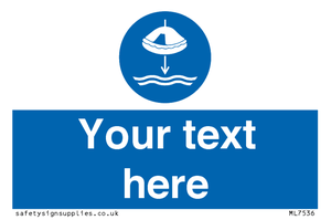 ML7536: Custom Lower liferaft to the water in launch sequence