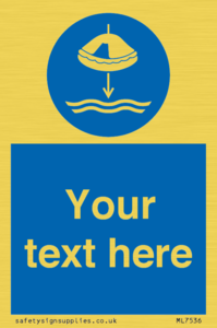 ML7536: Custom Lower liferaft to the water in launch sequence