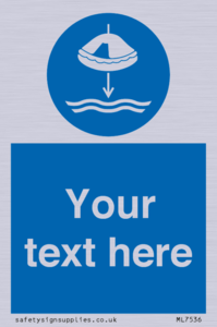 ML7536: Custom Lower liferaft to the water in launch sequence