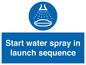 ML7570: Start water spray in launch sequence