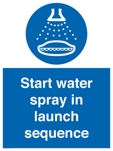 ML7570: Start water spray in launch sequence