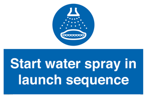 ML7570: Start water spray in launch sequence