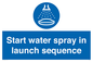 ML7570: Start water spray in launch sequence