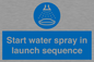 ML7570: Start water spray in launch sequence