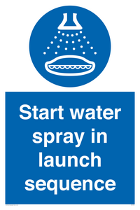 ML7570: Start water spray in launch sequence