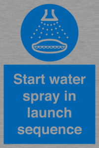 ML7570: Start water spray in launch sequence