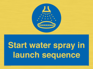 ML7570: Start water spray in launch sequence