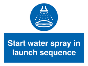 ML7570: Start water spray in launch sequence