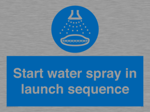 ML7570: Start water spray in launch sequence