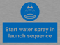 ML7570: Start water spray in launch sequence
