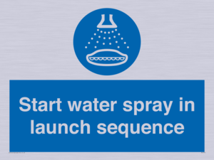 ML7570: Start water spray in launch sequence