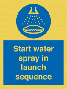 ML7570: Start water spray in launch sequence