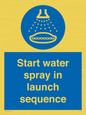 ML7570: Start water spray in launch sequence