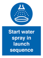 ML7570: Start water spray in launch sequence