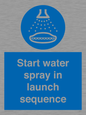 ML7570: Start water spray in launch sequence