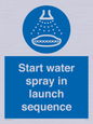 ML7570: Start water spray in launch sequence