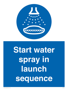 ML7570: Start water spray in launch sequence