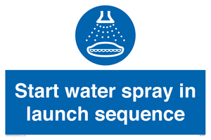 ML7570: Start water spray in launch sequence