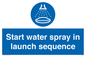 ML7570: Start water spray in launch sequence
