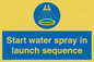ML7570: Start water spray in launch sequence