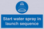 ML7570: Start water spray in launch sequence