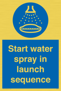 ML7570: Start water spray in launch sequence