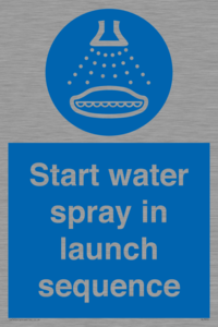 ML7570: Start water spray in launch sequence