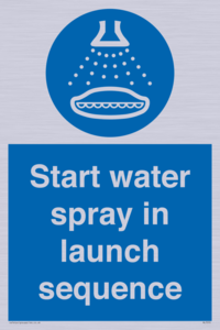 ML7570: Start water spray in launch sequence