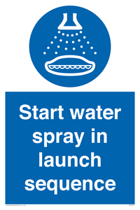 ML7570: Start water spray in launch sequence