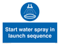 ML7570: Start water spray in launch sequence