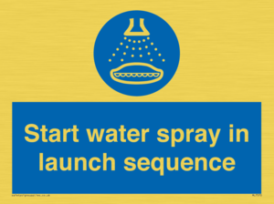 ML7570: Start water spray in launch sequence