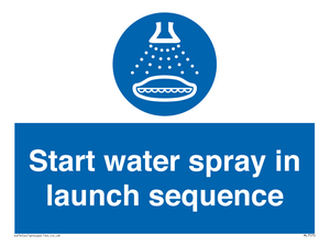 ML7570: Start water spray in launch sequence