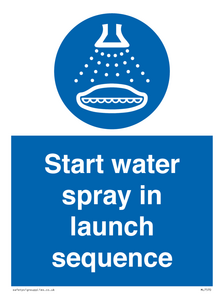 ML7570: Start water spray in launch sequence