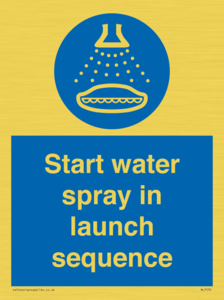ML7570: Start water spray in launch sequence