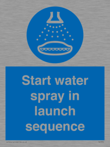 ML7570: Start water spray in launch sequence