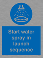 ML7570: Start water spray in launch sequence
