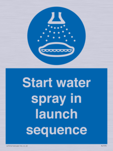 ML7570: Start water spray in launch sequence