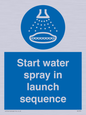 ML7570: Start water spray in launch sequence