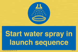 ML7570: Start water spray in launch sequence