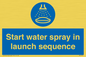 ML7570: Start water spray in launch sequence