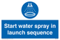 ML7570: Start water spray in launch sequence