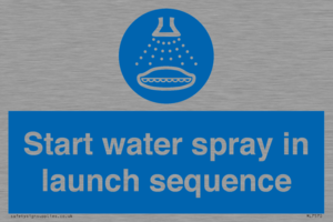 ML7570: Start water spray in launch sequence