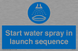 ML7570: Start water spray in launch sequence
