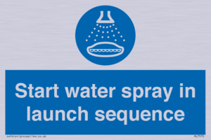ML7570: Start water spray in launch sequence