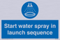 ML7570: Start water spray in launch sequence