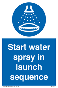 ML7570: Start water spray in launch sequence