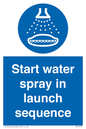 ML7570: Start water spray in launch sequence